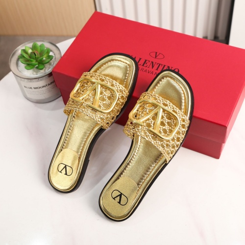 Replica Valentino Slippers For Women #962047 $60.00 USD for Wholesale