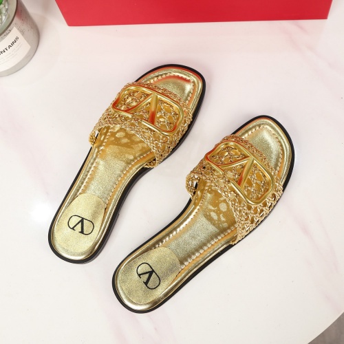 Replica Valentino Slippers For Women #962047 $60.00 USD for Wholesale