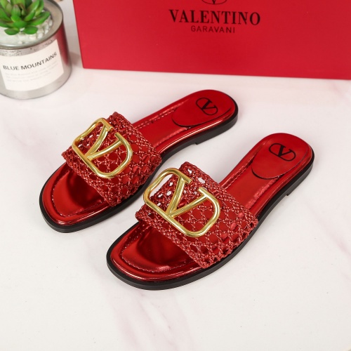 Valentino Slippers For Women #962048 $60.00 USD, Wholesale Replica Valentino Slippers