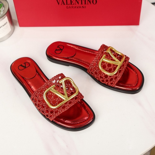 Replica Valentino Slippers For Women #962048 $60.00 USD for Wholesale