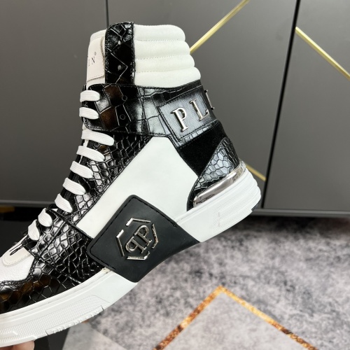 Replica Philipp Plein PP High Tops Shoes For Men #964191 $112.00 USD for Wholesale