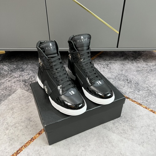 Philipp Plein PP High Tops Shoes For Men #964192 $112.00 USD, Wholesale Replica Philipp Plein PP High Tops Shoes