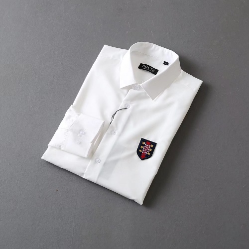 Replica Gucci Shirts Long Sleeved For Men #966452 $42.00 USD for Wholesale