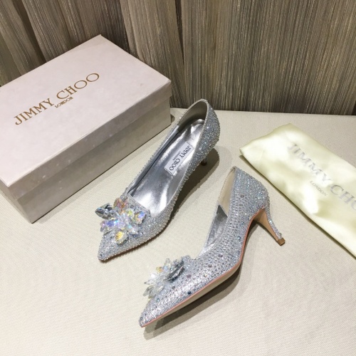 Jimmy Choo High-Heeled Shoes For Women #973136 $85.00 USD, Wholesale Replica Jimmy Choo High-Heeled Shoes