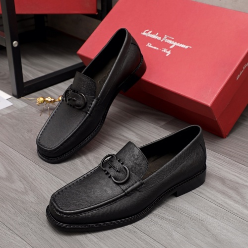 Salvatore Ferragamo Leather Shoes For Men #974833 $88.00 USD, Wholesale Replica Salvatore Ferragamo Leather Shoes