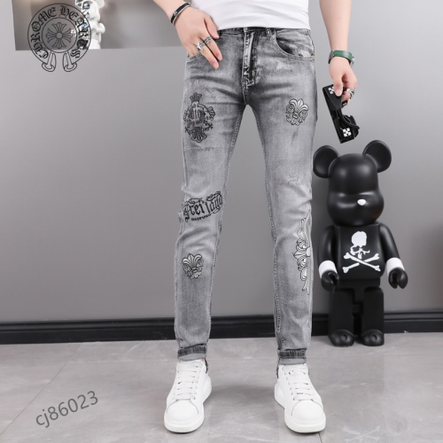 Chrome Hearts Jeans For Men #975909 $48.00 USD, Wholesale Replica Chrome Hearts Jeans