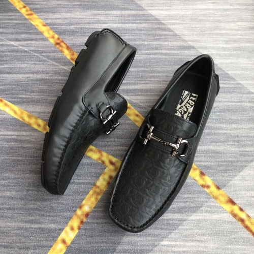 Salvatore Ferragamo Leather Shoes For Men #976559 $98.00 USD, Wholesale Replica Salvatore Ferragamo Leather Shoes