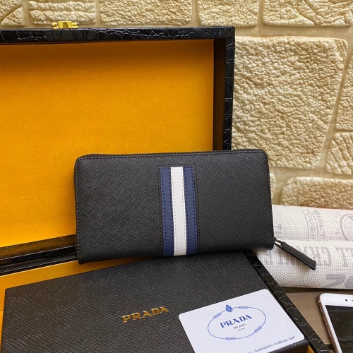 Replica Prada AAA Man Wallets #977199 $45.00 USD for Wholesale