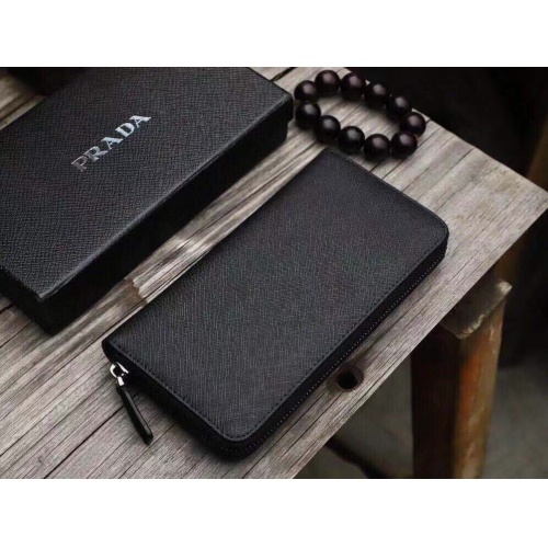 Replica Prada AAA Man Wallets #977200 $45.00 USD for Wholesale