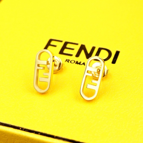 Fendi Earrings For Women #982836 $22.00 USD, Wholesale Replica Fendi Earrings