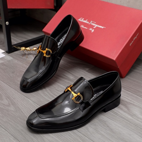 Salvatore Ferragamo Leather Shoes For Men #983927 $96.00 USD, Wholesale Replica Salvatore Ferragamo Leather Shoes