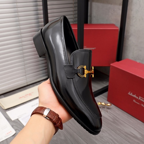 Replica Salvatore Ferragamo Leather Shoes For Men #983927 $96.00 USD for Wholesale