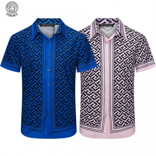 Replica Versace Shirts Short Sleeved For Men #985607 $36.00 USD for Wholesale