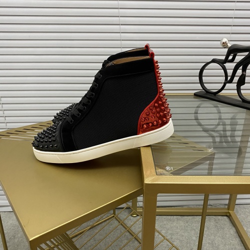 Replica Christian Louboutin High Tops Shoes For Men #985713 $92.00 USD for Wholesale