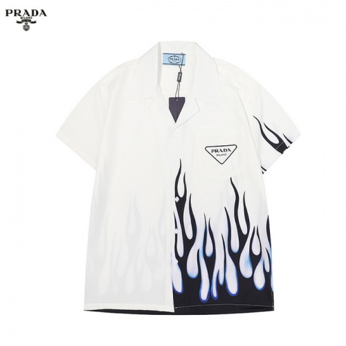 Prada Shirts Short Sleeved For Men #986239 $32.00 USD, Wholesale Replica Prada Shirts