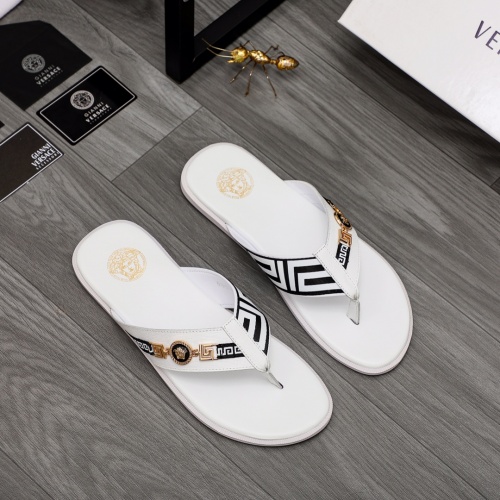 Replica Versace Slippers For Men #988507 $42.00 USD for Wholesale