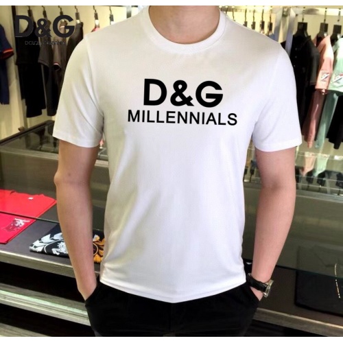 Replica Dolce & Gabbana D&G T-Shirts Short Sleeved For Unisex #989334 $25.00 USD for Wholesale