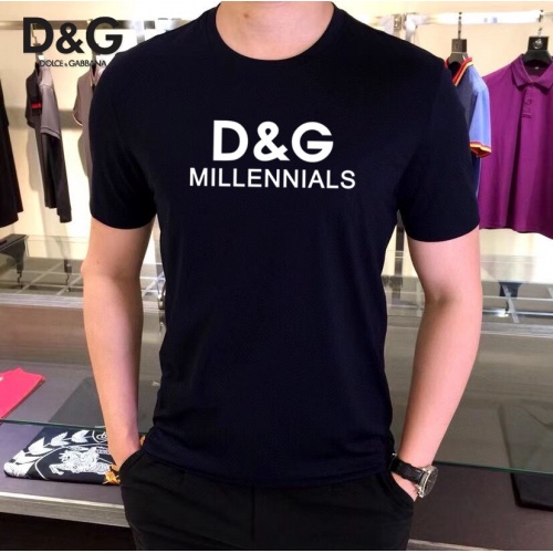 Dolce &amp; Gabbana D&amp;G T-Shirts Short Sleeved For Unisex #989335 $25.00 USD, Wholesale Replica Dolce &amp; Gabbana D&amp;G T-Shirts