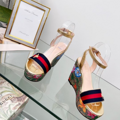 Replica Gucci Sandal For Women #989581 $76.00 USD for Wholesale