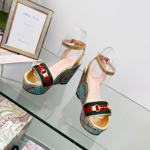 Replica Gucci Sandal For Women #989581 $76.00 USD for Wholesale