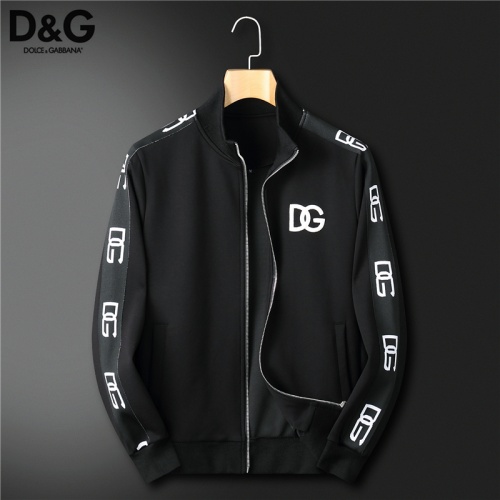 Replica Dolce & Gabbana D&G Tracksuits Long Sleeved For Men #991737 $92.00 USD for Wholesale