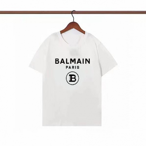 Balmain T-Shirts Short Sleeved For Men #1008492 $23.00 USD, Wholesale Replica Balmain T-Shirts