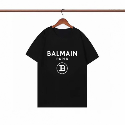 Balmain T-Shirts Short Sleeved For Men #1008493 $23.00 USD, Wholesale Replica Balmain T-Shirts