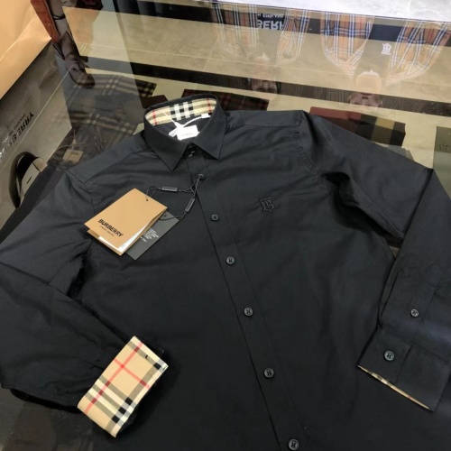 Replica Burberry Shirts Long Sleeved For Men #1008986 $64.00 USD for Wholesale