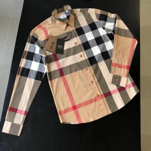 Burberry Shirts Long Sleeved For Men #1009078 $64.00 USD, Wholesale Replica Burberry Shirts