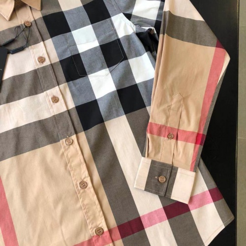 Replica Burberry Shirts Long Sleeved For Men #1009078 $64.00 USD for Wholesale