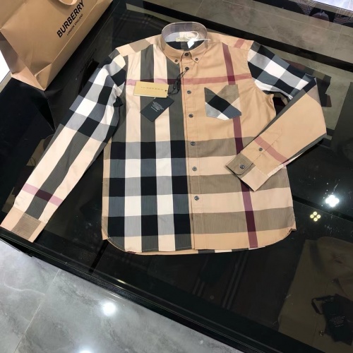 Burberry Shirts Long Sleeved For Men #1009110 $64.00 USD, Wholesale Replica Burberry Shirts