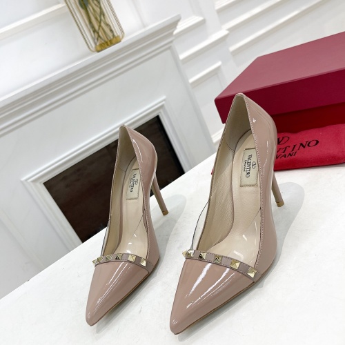 Valentino High-Heeled Shoes For Women #1011988 $98.00 USD, Wholesale Replica Valentino High-Heeled Shoes