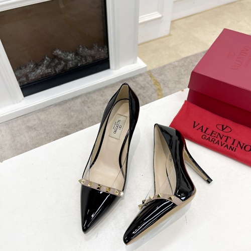 Replica Valentino High-Heeled Shoes For Women #1011989 $98.00 USD for Wholesale