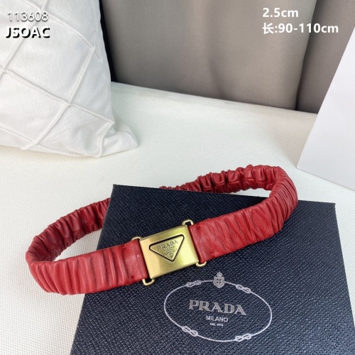 Prada AAA Quality Belts For Women #1013431 $52.00 USD, Wholesale Replica Prada AAA Quality Belts