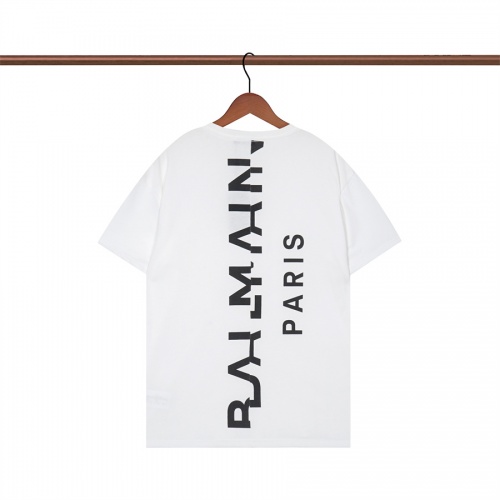 Balmain T-Shirts Short Sleeved For Unisex #1017321 $32.00 USD, Wholesale Replica Balmain T-Shirts