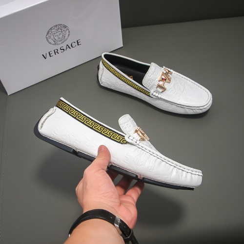 Replica Versace Leather Shoes For Men #1021146 $68.00 USD for Wholesale