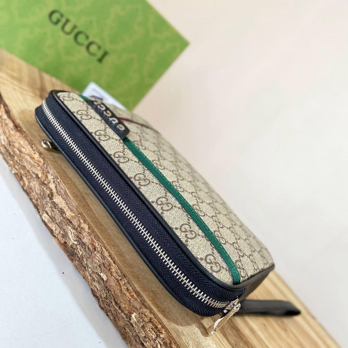 Replica Gucci AAA Man Wallets #1022133 $56.00 USD for Wholesale