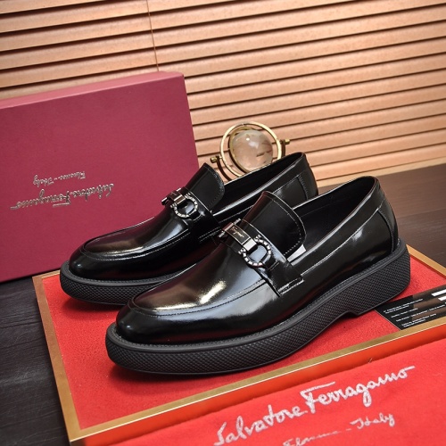 Salvatore Ferragamo Leather Shoes For Men #1023148 $112.00 USD, Wholesale Replica Salvatore Ferragamo Leather Shoes