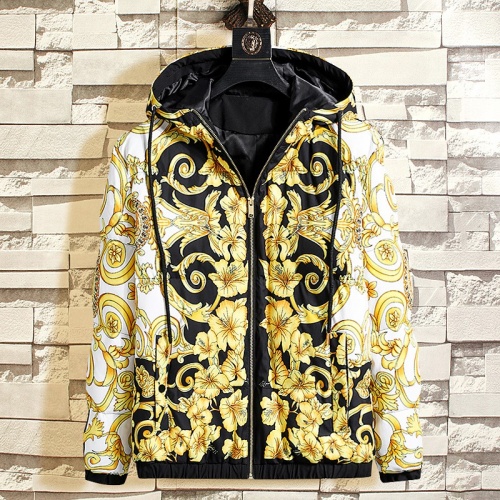 Versace Down Coat Long Sleeved For Men #1025546 $108.00 USD, Wholesale Replica Versace Down Feather Coat