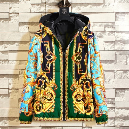 Versace Down Coat Long Sleeved For Men #1025547 $108.00 USD, Wholesale Replica Versace Down Feather Coat