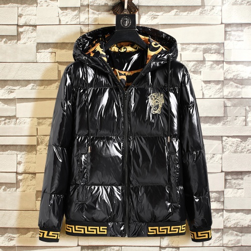 Versace Down Coat Long Sleeved For Men #1025548 $108.00 USD, Wholesale Replica Versace Down Feather Coat