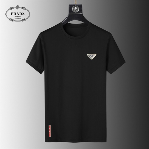 Prada T-Shirts Short Sleeved For Men #1031379 $25.00 USD, Wholesale Replica Prada T-Shirts