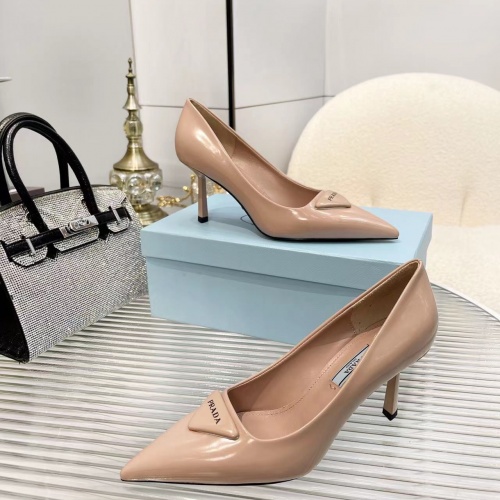 Replica Prada High-heeled Shoes For Women #1035043 $100.00 USD for Wholesale