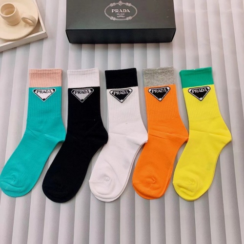 Prada Socks #1035541 $27.00 USD, Wholesale Replica Prada Socks