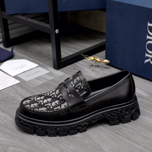 Replica Christian Dior Leather Shoes For Men #1036637 $82.00 USD for Wholesale