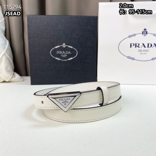 Prada AAA Quality Belts For Women #1037372 $56.00 USD, Wholesale Replica Prada AAA Quality Belts