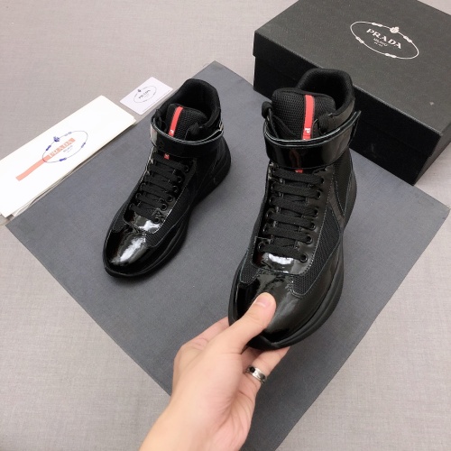 Replica Prada High Top Shoes For Men #1037967 $88.00 USD for Wholesale