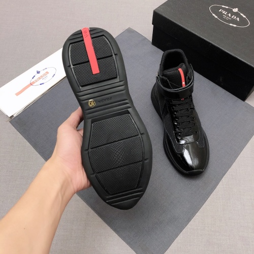 Replica Prada High Top Shoes For Men #1037967 $88.00 USD for Wholesale