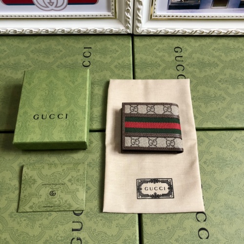 Replica Gucci AAA Quality Wallets #1038204 $60.00 USD for Wholesale