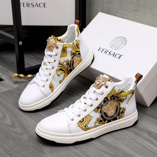 Versace High Tops Shoes For Men #1038866 $76.00 USD, Wholesale Replica Versace High Tops Shoes